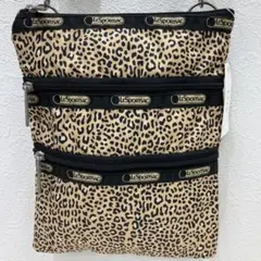 ●6514 LeSportsac レスポートサック　サコッシュ　豹柄　レオパード