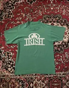 unknown 90s IRISH クローバー プリントTシャツ M程度のサムネイル