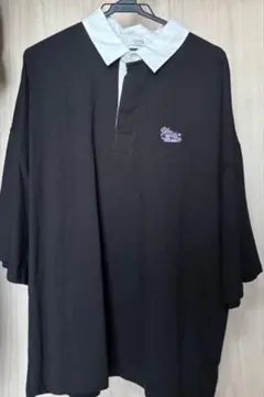 JUNRED ラガーショートスリーブルーズプルオーバーTシャツ