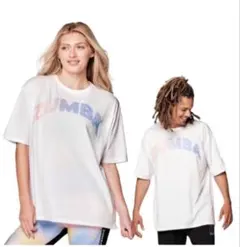 ZUMBA 正規品 半袖 Tシャツ ホワイト ユニセックスのサムネイル