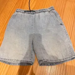 デニムショートパンツ ライトブルー　ウエストゴム