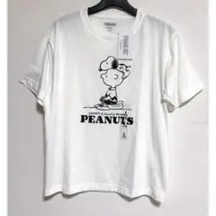 ◎新品タグ付き◎PEANUTS スヌーピー チャーリーブラウン 白Tシャツ L