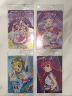 [ アイカツ×プリパラ ] ウエハース　カード4枚セット　らぁら　そふぃ　みれぃ