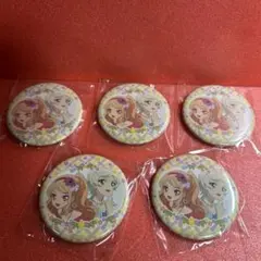 アイカツスターズ！ チーズソフトクッキー 缶バッジ 5個 香澄真昼 騎咲レイ