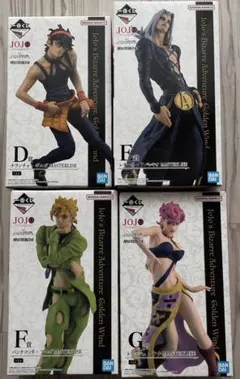 一番くじ ジョジョ　JOJO GOLDEN WIND　4体セット　新品未開封