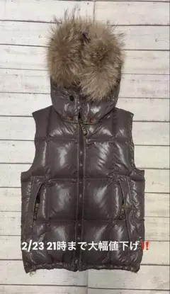 ダウンベスト メンズ y2k ファー付き 3way