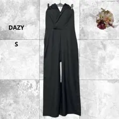 DAZY チューブトップオールインワンパンツ　胸パット付き　ワイドパンツ　S
