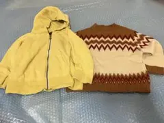キッズ トップス 2点セット パーカー ニット マーキーズ セーター