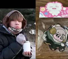 bts テテ　テヒョン　v キーホルダー　アクリル　熊　⑤
