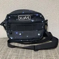 【美品】X-girl エックスガール　ショルダーバッグ　宇宙柄