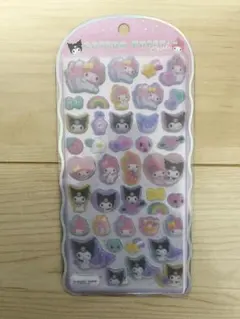 【正規品】サンリオ　COTTON PUFFYシール　マイメロディ♡クロミ
