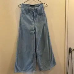 最終！美脚UNIQLO ワイドレッグデニム 22