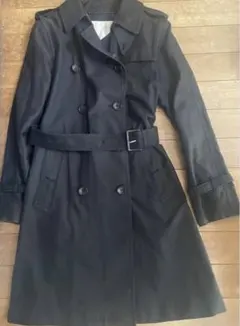 COACH コーチトレンチコート 黒ブラックコート　Мサイズ