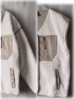 【ワークマン】FieldCoreジャケット もこもこ2wayクリーム/ベージ