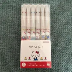 新品未使用　ハローキティ Waai フリクション 6色セットのサムネイル