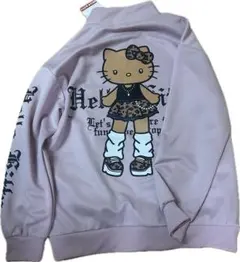 【新品】ハローキティ 薄ピンク ジップアップジャケット★黒ギャル　アベイル