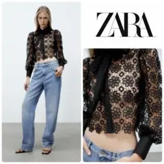 ZARA バーレスクフリルトップス - メルカリ