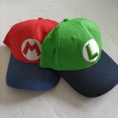 マリオ・ルイージ キャップセット　USJ 帽子　ユニバーサルスタジオ