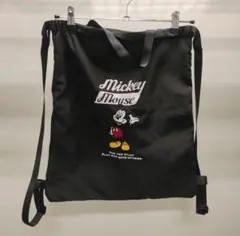 ミッキーマウス ナイロンリュック ブラック