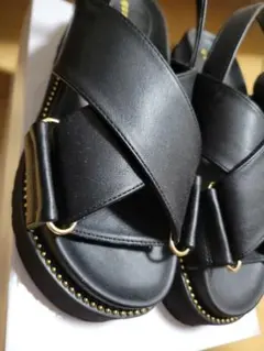 Ciel ciel サンダル スタッズジュートサンダル 即購入❌】Ciel ❤︎ スタッズジュートサンダル バレンティノ風