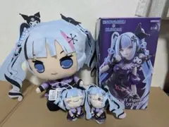 雪ミク×クロミ　フィギュア　ぬいぐるみ*3 タグ付き
