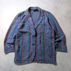 90s Lizsport インド製 マルチカラー 織り柄 ジャケット - メルカリ