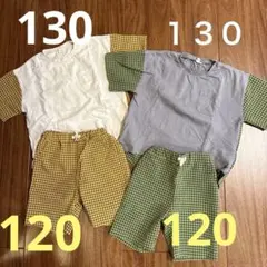 キッズ服 まとめ売り 130cm 半袖Tシャツ　ハーフパンツのサムネイル