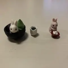 うさぎのフィギュアセット