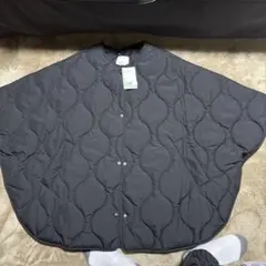 H&Mブラックキルティングジャケット M/L