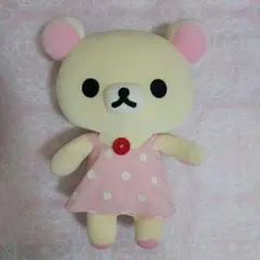 リラックマ　サンエックス　平成レトロ ぬいぐるみ　温泉　水玉　洋服　パジャマ