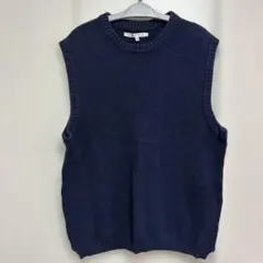 INTER FACTORY ネイビー ノースリーブ ベスト M