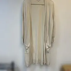 GLOBAL WORK ベージュロングカーディガン M