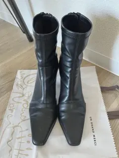 【SeaRoomlynn】スクエアトゥミドルブーツ