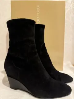 【 Sergio Rossi セルジオ ロッシ 】ウェッジ ブーツ 黒 匿名