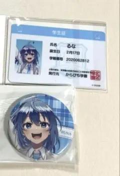 カラフルピーチ　るなさん　缶バッジ　学生証　からぴちパラダイス2025