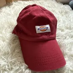 Dickies 赤色 バーガンディ キャップ
