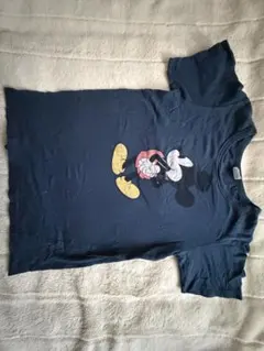 ミッキーマウス Tシャツ ネイビーMサイズ