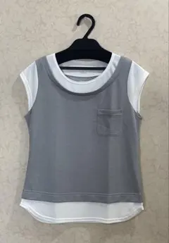 DANSKIN Mサイズ ショートスリーブトップス グレーのサムネイル