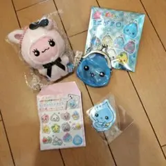 しずくちゃん　ぬいぐるみ　ミニがま口　ステッカー