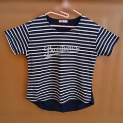 NAUW CLOSET ボーダー 半袖カットソー ネイビーのサムネイル