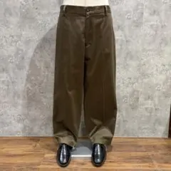 送料無料 USA古着 ドッカーズ チノパン ノータック センタープレス 太め