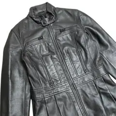 アルマーニエクスチェンジ レザー ジャケット 黒 M Y2K アーカイブ