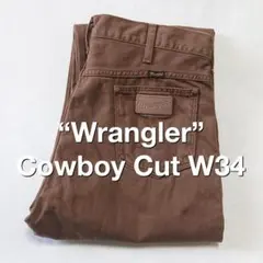 Wrangler ラングラー COWBOY CUT ブラウンデニム W34L31のサムネイル
