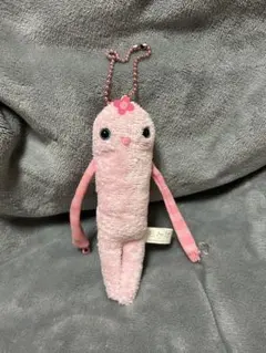 NICI ニキ イモムシ いもむし キーホルダー ピンク ハート ふわふわ
