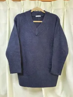 GU メランジVネックセーター レディースMサイズ