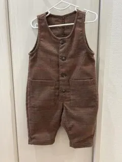 BREEZE チェック柄オーバーオール 70 オケーション