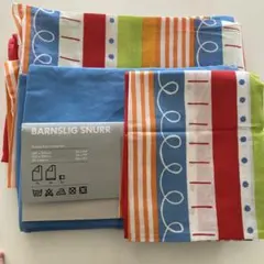 IKEA BARNSLIG SNURR シングル　シーツと枕カバーの3点セットのサムネイル