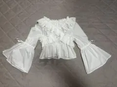 フリルブラウス ホワイトのサムネイル