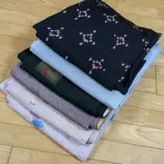 3606 小紋着物まとめ売り6着！リメイク•お稽古用など☆
