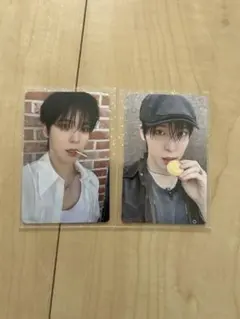 LINE FRIENDS ラントレ ユノ　トレカ　2枚セットアチズ　コンプ